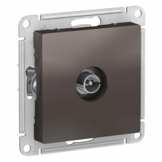 Розетка TV Schneider Electric Atlas Design проходная, мокко &mdash; Multielectrika