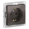 Розетка силовая Schneider Electric Atlas Design мокко