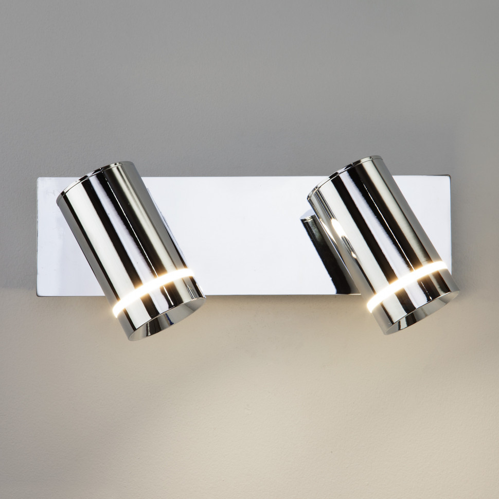 Настенный светодиодный светильник в стиле минимализм 20064/2 LED хром фото 1 &mdash; Multielectrika