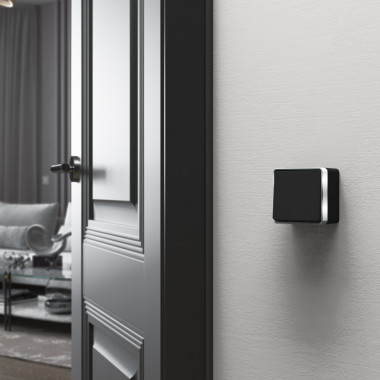 Выключатель одноклавишный проходной Gallant черный/хром W5012035 — Multielectrika