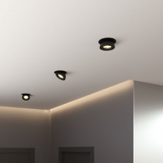 Встраиваемый точечный светодиодный светильник Pruno 25080/LED 8W 4200К чёрный &mdash; Multielectrika