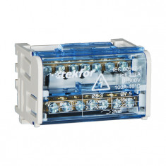 Шина нулевая (кросс модуль) в корпусе на DIN-рейку TEKFOR SNK-2-2-07 &mdash; Multielectrika