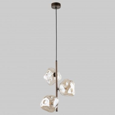 Подвесной светильник со стеклянными плафонами 11036 Lava Brown — Multielectrika