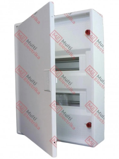 Щит накладной ABB AK624E2 24 модулей, 2 ряда (с винтовыми клеммами N/PE) 2CPX032569R9999, белый &mdash; Multielectrika