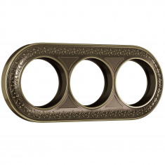 Рамка на 3 поста (бронза) WL70-frame-03 &mdash; Multielectrika