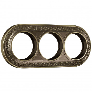 Рамка на 3 поста (бронза) WL70-frame-03 — Multielectrika