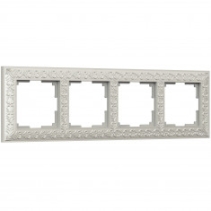 Рамка на 4 поста (жемчужный) WL07-Frame-04 &mdash; Multielectrika