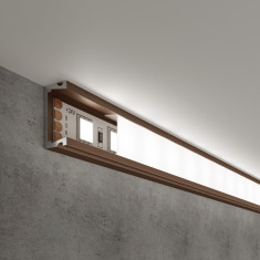 Накладной алюминиевый профиль для светодиодной ленты LL-2-ALP006 &mdash; Multielectrika