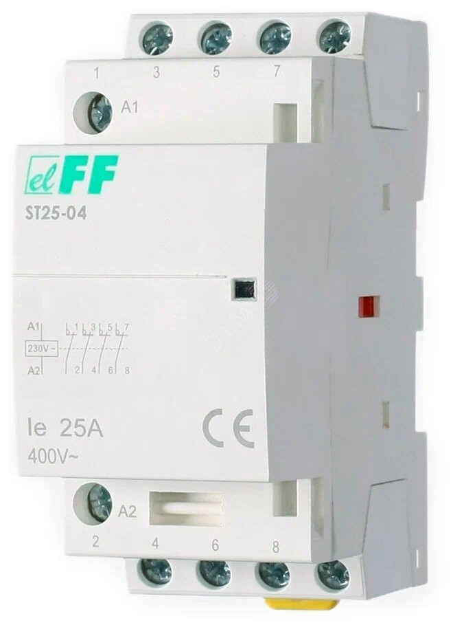 Контактор модульный (Ампер-25 / Волт-230 АС / Контакт-4NC) ST25-04 фото 1 — Multielectrika