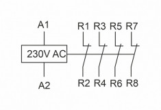Контактор модульный (Ампер-25 / Волт-230 АС / Контакт-4NC) ST25-04 &mdash; Multielectrika