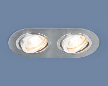 Алюминиевый точечный светильник 1061/2 MR16 SL серебро — Multielectrika