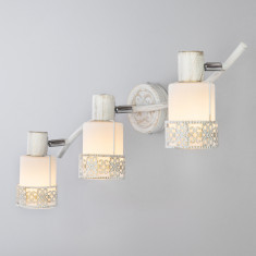 Настенный светильник 20025/3 белый с золотом / хром &mdash; Multielectrika