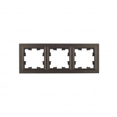 Рамка на 3 поста IEK Brite РУ-3-БрТБ темная бронза &mdash; Multielectrika