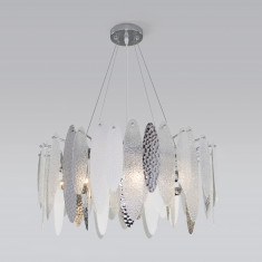 Умная подвесная люстра с фактурным стеклом 324/8 &mdash; Multielectrika