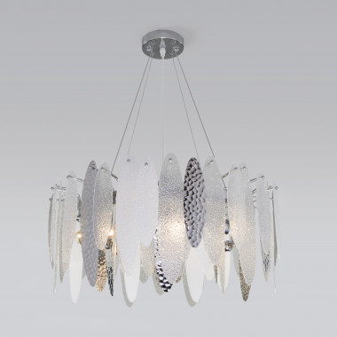 Умная подвесная люстра с фактурным стеклом 324/8 — Multielectrika