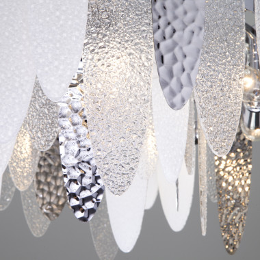 Умная подвесная люстра с фактурным стеклом 324/8 — Multielectrika