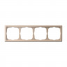Рамка на 4 поста Systeme Electric ArtGallery универсальная, песочный