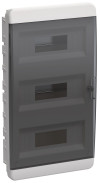 Корпус пластиковый IEK TEKFOR ЩРВ-П-36 IP41 черная прозрачная дверь фото 2 — Multielectrika Корпус пластиковый IEK TEKFOR ЩРВ-П-36 IP41 черная прозрачная дверь фото 2 — Multielectrika