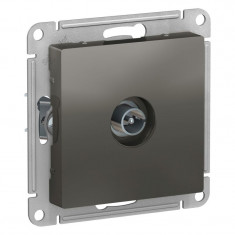 Розетка TV Schneider Electric Atlas Design проходная, сталь &mdash; Multielectrika