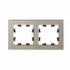 Рамка на 2 поста Schneider Electric Atlas Design Nature шампань стекло &mdash; Multielectrika
