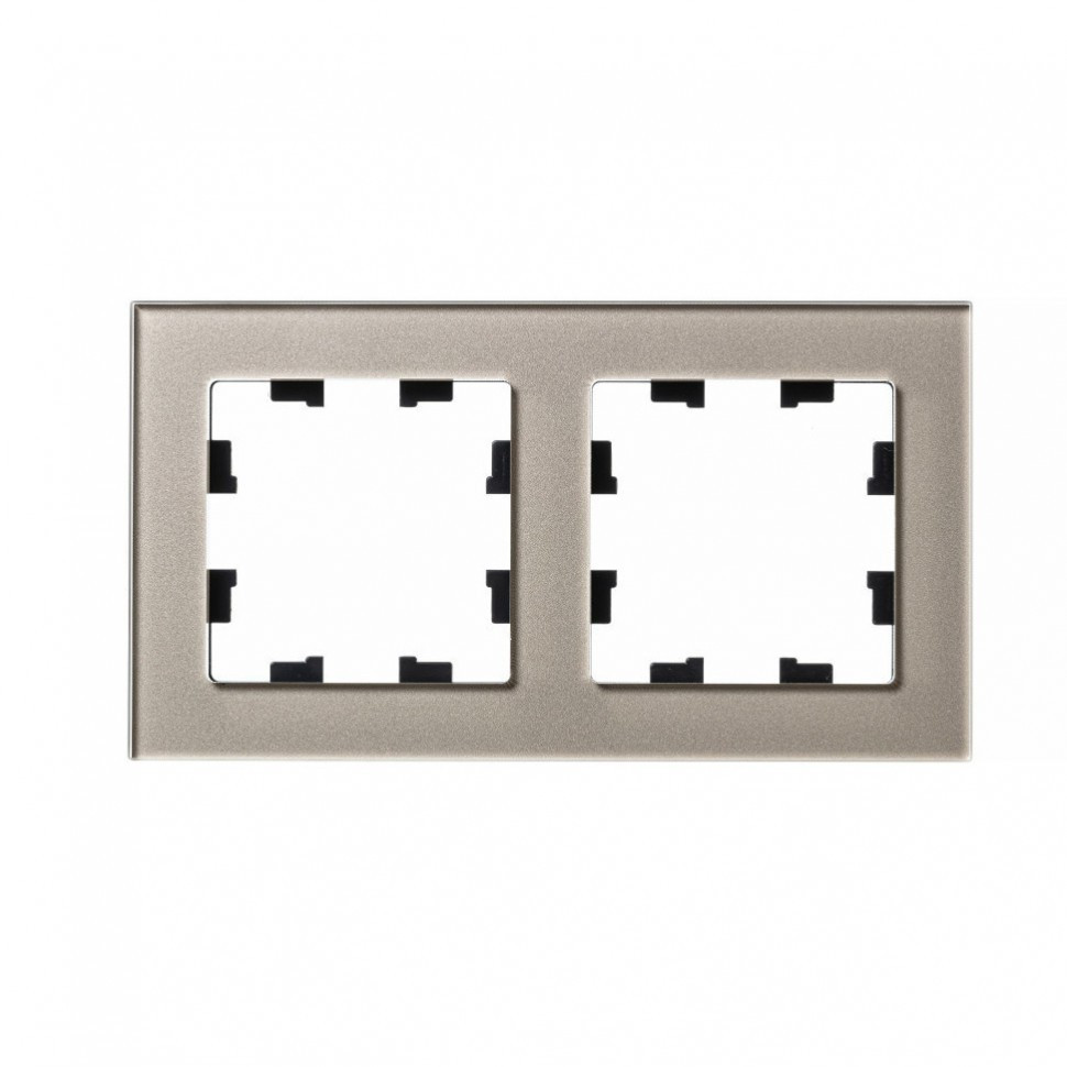 Рамка на 2 поста Schneider Electric Atlas Design Nature шампань стекло фото 1 — Multielectrika