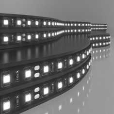 Светодиодная лента 120 Led 9,6 Вт IP20, 3300K тёплый белый, 5 м 2835 24V 120Led 9,6W IP20 Black &mdash; Multielectrika