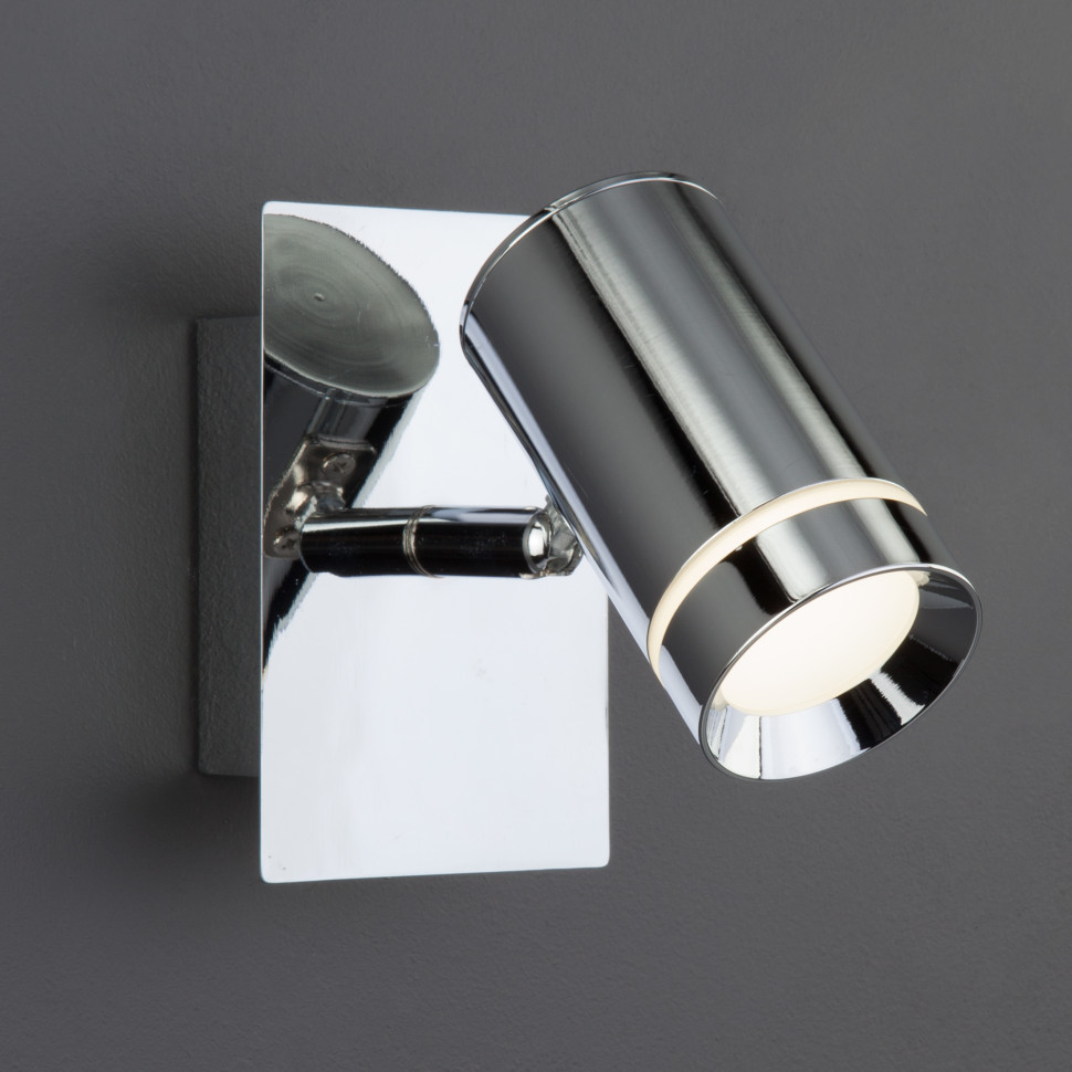 Настенный светодиодный светильник в стиле минимализм 20064/1 LED хром фото 1 &mdash; Multielectrika