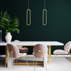 Подвесной светильник 90269/1 черный/золото &mdash; Multielectrika