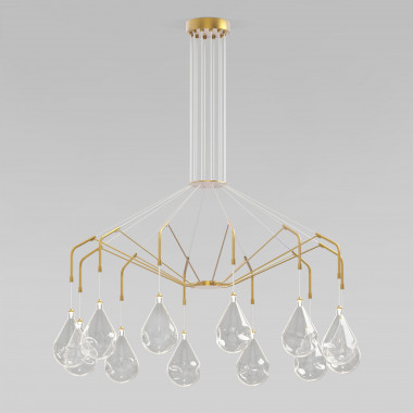 Умная подвесная люстра со стеклянными плафонами 201002/12 — Multielectrika