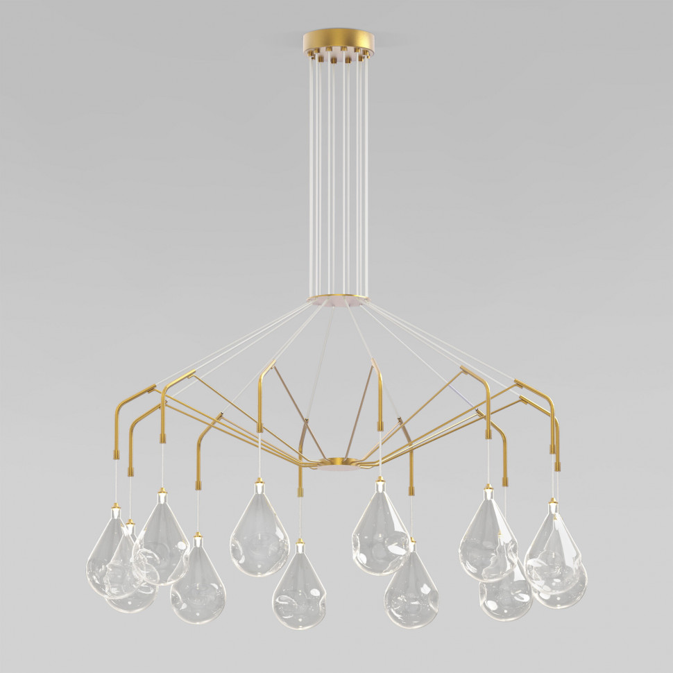 Умная подвесная люстра со стеклянными плафонами 201002/12 фото 1 — Multielectrika