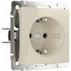 Розетка с заземлением (слоновая кость) W1171003 фото 1 — Multielectrika