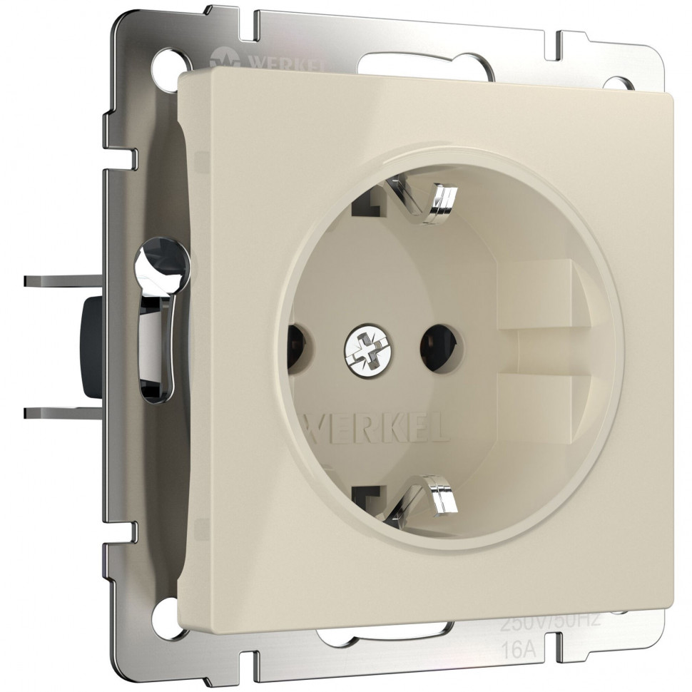Розетка с заземлением (слоновая кость) W1171003 фото 1 — Multielectrika