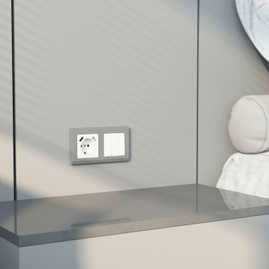 Выключатель трехклавишный (белый) W1130001 — Multielectrika