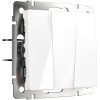 Выключатель трехклавишный (белый) W1130001 фото 1 &mdash; Multielectrika