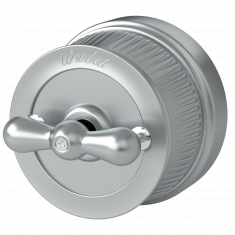 Переключатель одноклавишный матовый хром ретро WL19-01-03 &mdash; Multielectrika