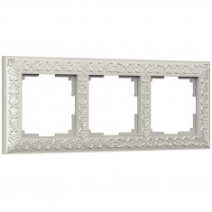 Рамка на 3 поста (жемчужный) WL07-Frame-03 &mdash; Multielectrika