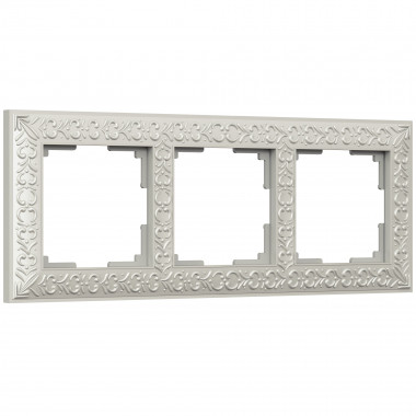Рамка на 3 поста (жемчужный) WL07-Frame-03 — Multielectrika