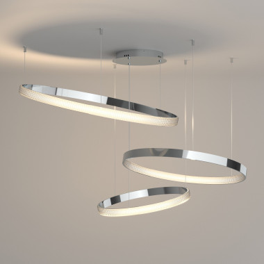 Подвесной светодиодный светильник с пультом управления 90175/3 хром — Multielectrika