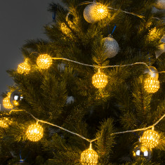 Гирлянда нить хром перламутровый с эффектом мерцания 2,8м IP20 400-003 хром/белый с эффектом мерцания &mdash; Multielectrika