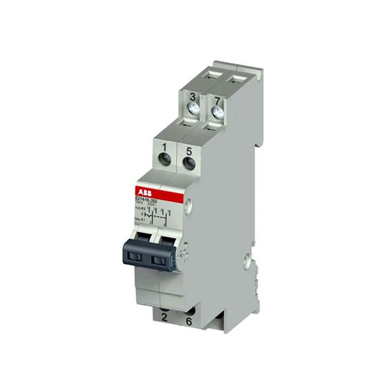 Модульный переключатель ABB E214-16-202 два переключающих контакта 16A (I-0-II) 1 модуль 2CCA703030R0001 фото 1 — Multielectrika