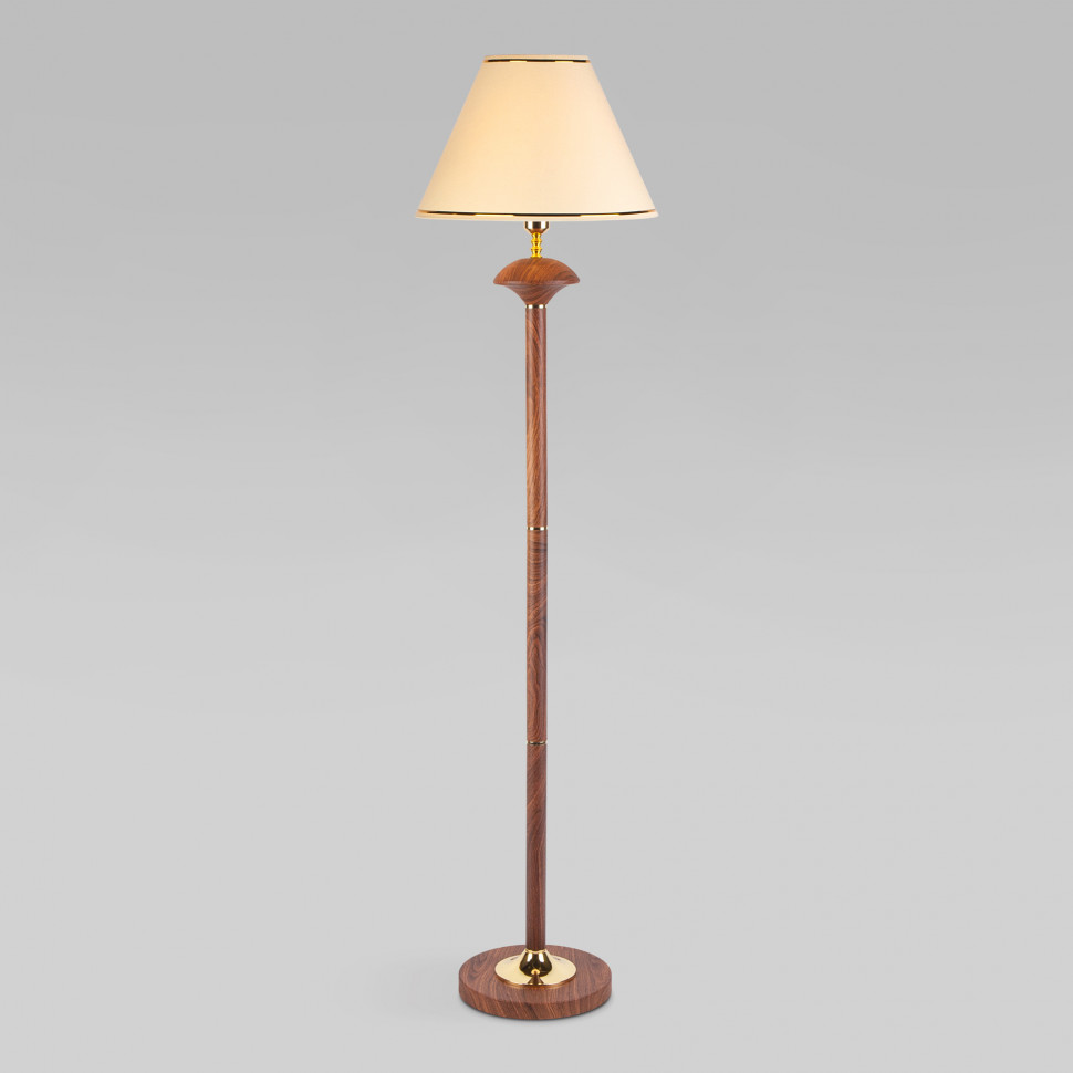 Напольный светильник с абажуром 01086/1 орех фото 1 — Multielectrika