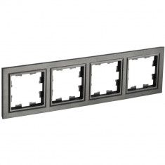 Рамка на 4 поста IEK Brite РУ-4-БрТБ темная бронза &mdash; Multielectrika