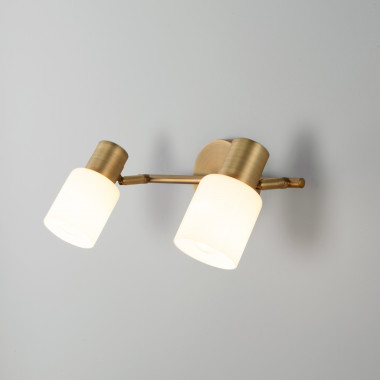 Настенный светильник с поворотными плафонами 20089/2 бронза — Multielectrika