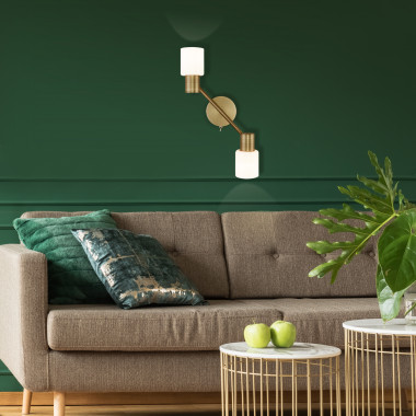 Настенный светильник с поворотными плафонами 20089/2 бронза — Multielectrika