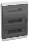 Корпус пластиковый IEK TEKFOR ЩРВ-П-54 IP41 черная прозрачная дверь фото 2 — Multielectrika Корпус пластиковый IEK TEKFOR ЩРВ-П-54 IP41 черная прозрачная дверь фото 2 — Multielectrika