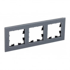 Рамка Schneider Electric Atlas Design Nature на 3 поста, айс грей &mdash; Multielectrika