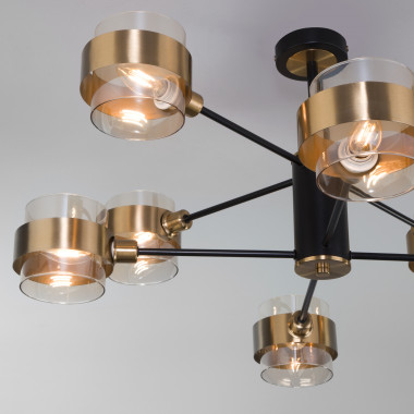 Потолочная люстра в стиле лофт 70127/8 черный — Multielectrika