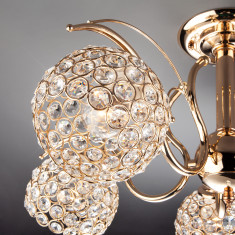 Потолочная люстра с плафонами 7777/5 золото &mdash; Multielectrika