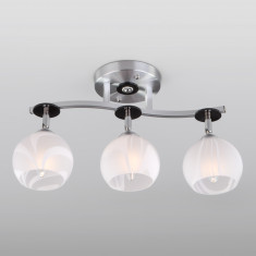 Люстра с поворотными плафонами 9643/3 серебро / белый &mdash; Multielectrika