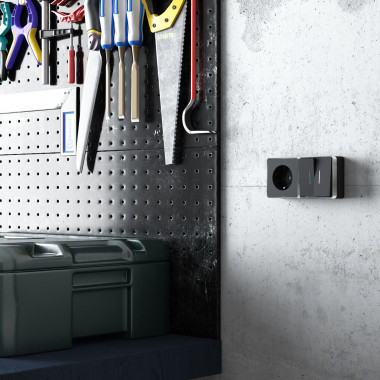 Выключатель двухклавишный с подсветкой Gallant черный/хром W5020135 &mdash; Multielectrika